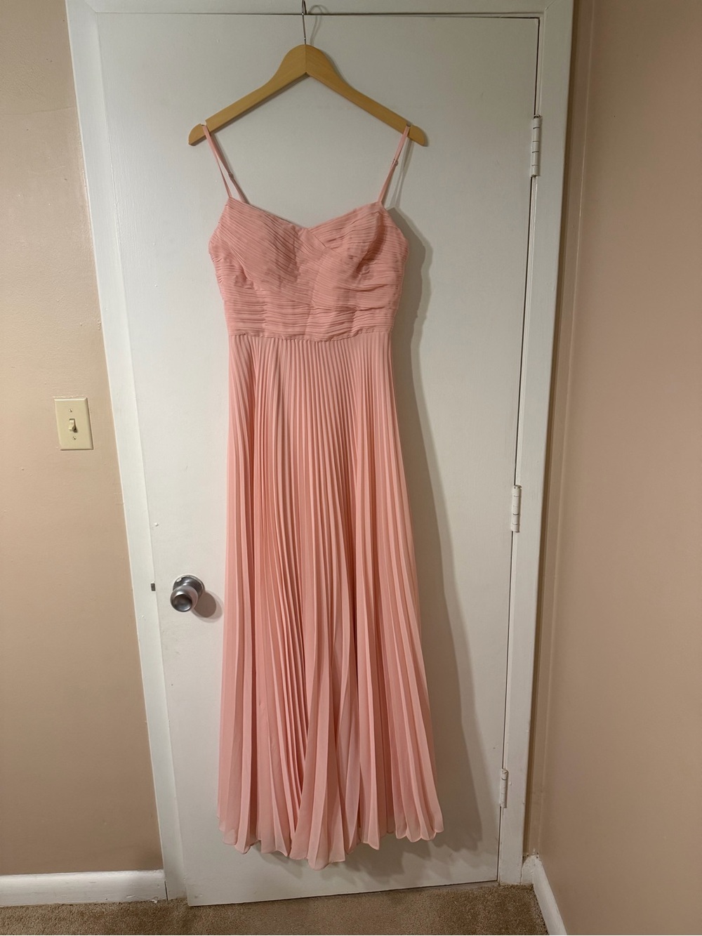 Azazie Catie Bridesmaid Dress in Powder Pink - Picture 2 of 7